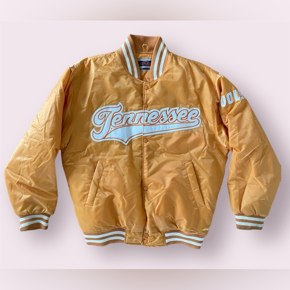 Vintage Tennessee volunteers Vols satin jacket large NCAA